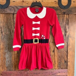 Well Worn Red and White Kids Mrs. Claus Dress